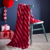 Fusion Polyester Throw, Pink, 120 x 150cm, Fleece, Candy Cane
