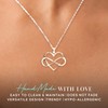 Sister Birthday Gift, Infinity Heart Necklace, Sterling Silver Jewelry Women,