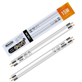 MRREPTILE T8 UVB Tube Light, 2-Pack 15W 10.0 UVB Lamp for Desert Reptiles, Bearded Dragon UVB Light Bar, L=18'', UVB Reptile Liner Light Tubes