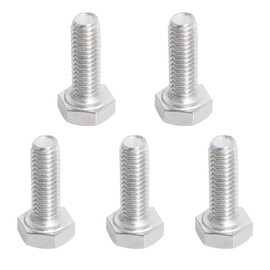 Aopin M4 x 12mm Hex Bolt Screw Grade 6.8 Stainless Steel, Fasteners Fully Machine Threaded SUS304 50 PCS