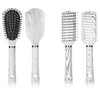 com-four® 2-Piece Hair Brush Set for Men and Women -