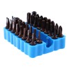 2 Pieces/Set 32 Holes Hex Shank Screwdriver Bits Holder Plastic