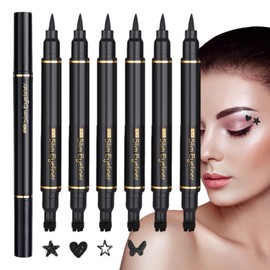 Eye Liner Stamp,6X Eye Liner Pencil | Double-Headed Beauty Cosmetics for Daily Makeup Dating Travel Stage Performance