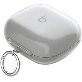 USTIYA Case for Beats Powerbeats Pro 2 2025 Clear Protective Cover Transparent Key Chain Strap Protection Wireless Charging (Clear)