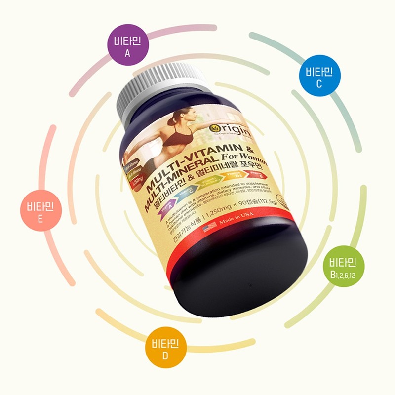 Women's multivitamin mineral all-in-one vitamin BCD 3 month supply after