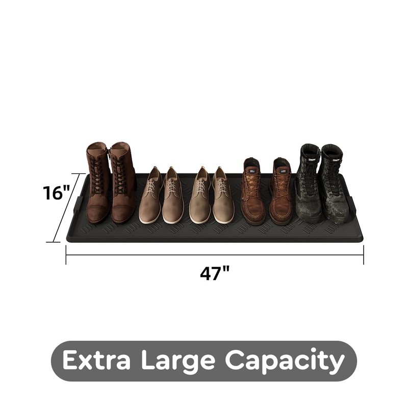 tchdio Extra Large Boot Tray Rubber Boot Tray, Non Slip