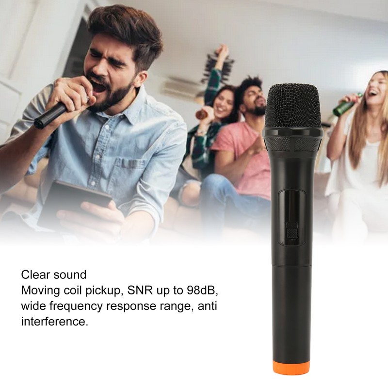 Wireless Microphone 2.4G USB Moving Coil Microphone Cordless Handheld Microphone