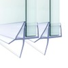 Shower Door Bottom Seal - 2 Pack for Frameless Glass