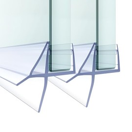 Shower Door Bottom Seal - 2 Pack for Frameless Glass Doors