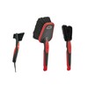 Zéfal ZB Cleaning Brush Set, Black/Red, One Size