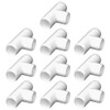 letsFix 3/4" PVC Fittings Tee (10-Pack), PVC Elbow 3/4 Inch,