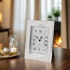 Happy Homewares Traditional 60th Anniversary Clock in White Epoxy with