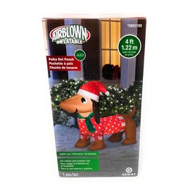Inflatable Polka Dot Pooch Holiday Decoration_AB