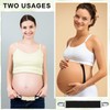 Jiuguva 8 Pcs Maternity Belly Suspenders Support Pants Waist Extender