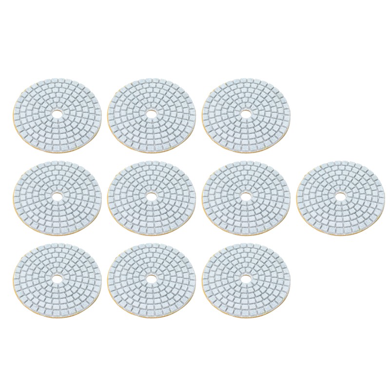 10Pcs 3in Diamond Wet Polishing Pad Soft Grinding Discs Polisher