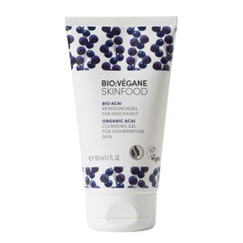 BIO:VÉGANE SKINFOOD Organic Acai Cleansing Gel for Combination Skin, Vegan, Natural Cosmetics for Oily Skin, 1 Pack (1 x 150 ml)