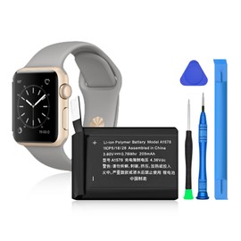 PFHL Battery for Watch Series 1 38mm, (Upgraded) High Capacity Li-ino Polymer Battery for Series 1 38mm A1578 A1802 A1553, Watch 1st Generation A1553 Batteries with Full Repair Tools