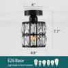 Ruibutrade Black Hallway Light Fixtures, Modern Semi Flush Mount Ceiling