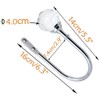 BlueXP 2 Pack Metal Curtain Holdback Hook Crystal Ball U-Form