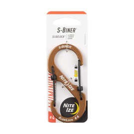 NITEIZE LSBA4-R6 Sliding Lock, Aluminum Carabiner, #4, Lightweight, Key Chain