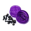 Blood Orange Black Skateboard Hardware Set Includes Purple Grinder -