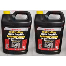 Genuine Super Long Life 50/50 Pink Antifreeze Coolant 2 Gallons for Lexus-Toyota-S