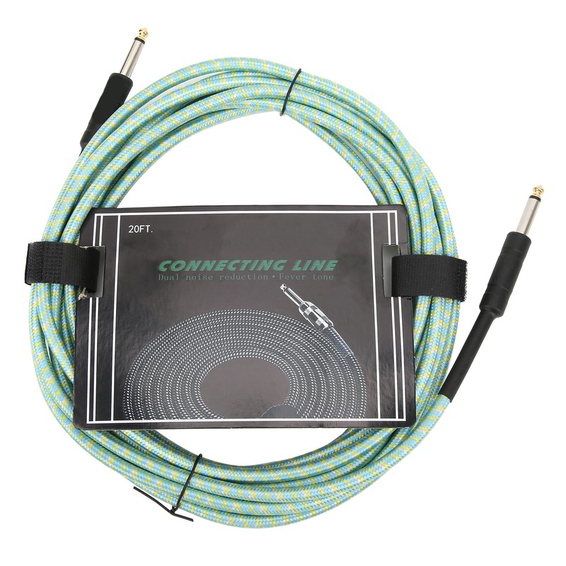 Musical Instrument Cable Braided Shielding Audio Extension Cord with NickelPlated