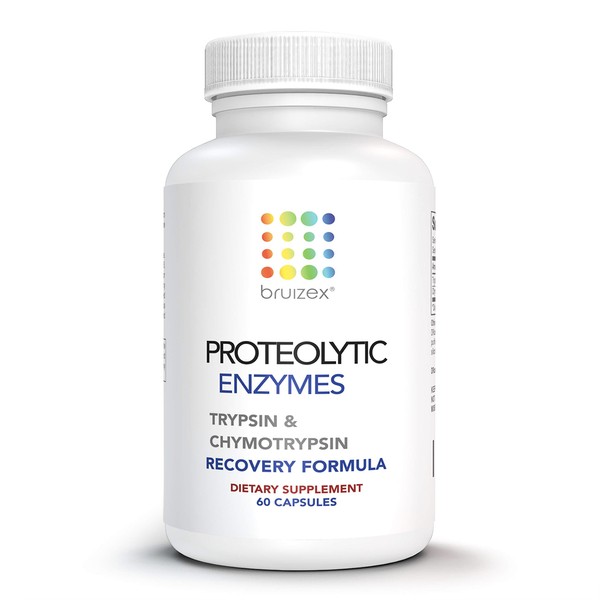 Bruizex Proteolytic Enzymes| Trypsin & Chymotrypsin Recovery Supplement for Tissue