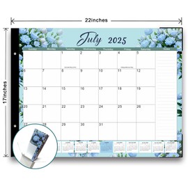 Desk Calendar 2025-2026，Large Desk Calendar 22x17 Inches, 18 Month, July 2025 to December 2026, Suitable For Home, School Or Office, Monthly Planning Calendar