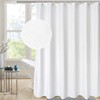 AooHome 72x78 Inch White Shower Curtain, Extra Long Fabric Bathroom