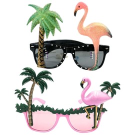 DtgEcd 2 Funny Glasses,Pink Sunglasses, Party Glasses, Party Glasses for Adults, Funny Glasses for Adults - ABS Material, Vibrant and Fun Accessories for Parties, Costumes, and Themed Events