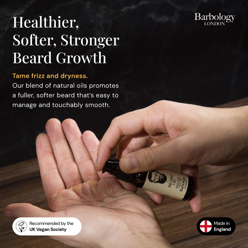 Barbology LONDON Beard and Face Oil Vegan Multi-Purpose Beard Oil