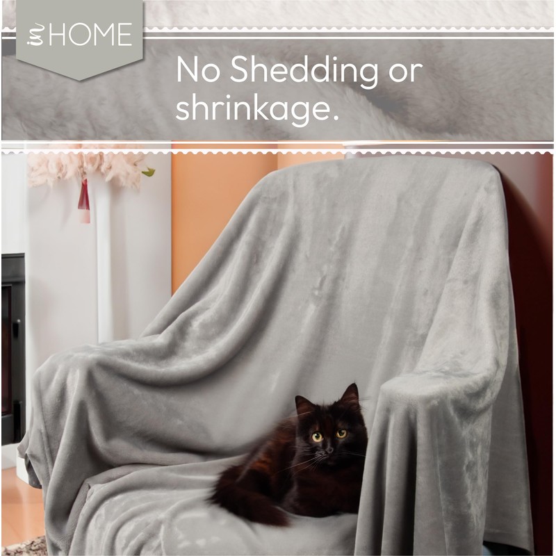 iN Fleece Throw Blanket for Sofas Couch - Super Soft
