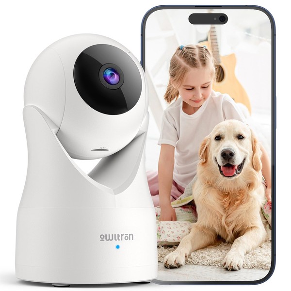 owltron 2K Indoor Security Camera, 360° Cameras for Home Security