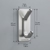 Double Adhesive Wall Hooks for Towel & Coat Storage –