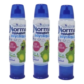 Norma 5 Pegamentos Transparente  Invisible Norma 45gr Doble Punta