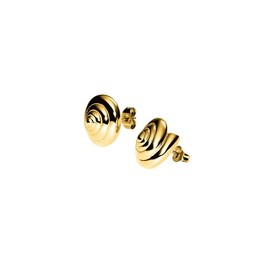 Purelei® Nautical Small Stud Earrings - Small Shell Spiral Earrings Stainless Steel in Gold, Silver or Rose Gold - Maritime Women's Jewellery in Timeless Design - 14.7mm, 9.15g, Stainless Steel