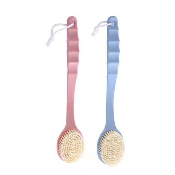 Magik 2-4Pc Long Handle Bath Brush Back Scrub Scrubber Shower
