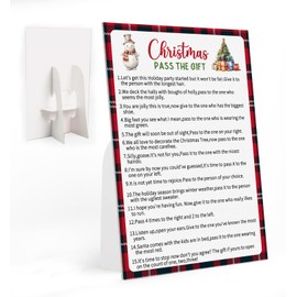Christmas Pass The Gift Game, Christmas Party Games & Activities for Christmas Activities and Family Fun, Family Holiday Game, Ice Breaker Games for Christmas Team Building, Christmas Party Favor,3