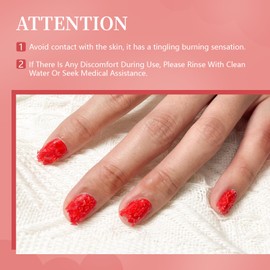 JODSONE Gel Nail Polish Remover 2Pcs Gel Nail Polish Remover 3-5 Minutes Gel Remover Quick