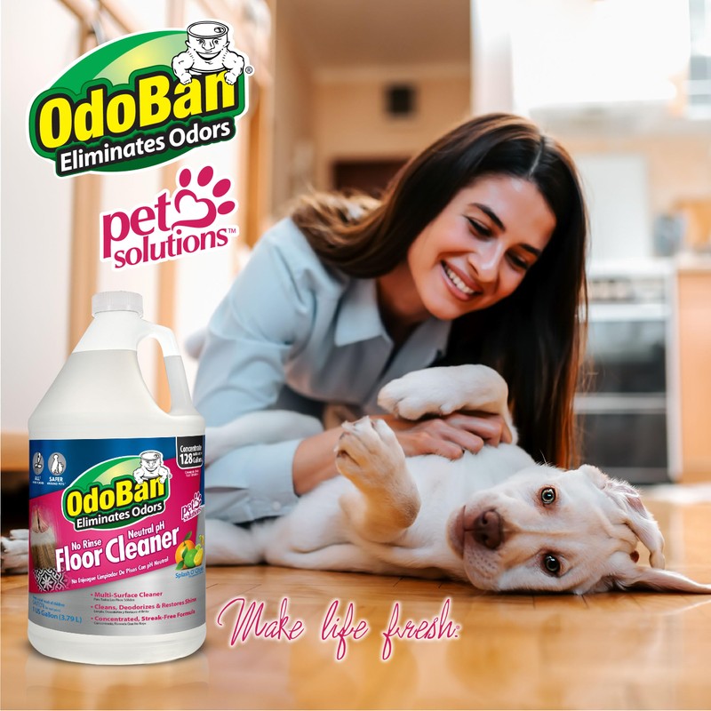 OdoBan Pet Solutions No Rinse Neutral pH Floor Cleaner Concentrate,