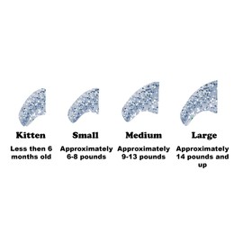 Purrdy Paws Silver Glitter Soft Nail Caps for Cats - 6 Month Supply - Extra Adhesives