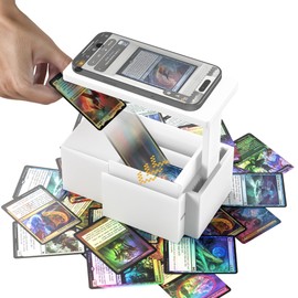 GIBOPOB 2025 Enhanced Trading Card Scanner, MTG Card Scanner Stand, Phone Stand MTG Accessories, Fit for un-Sleeved and Sleeved Cards, Only Available for ManaBox