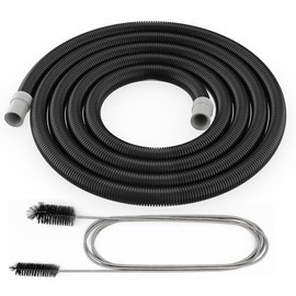 A20015 Aquarium Ribbed Hose for Fluval 307, 407 - Aquarium Canister Filter Tubing Replacement Compatible with Fluval Hosing 306, 406 with Brush