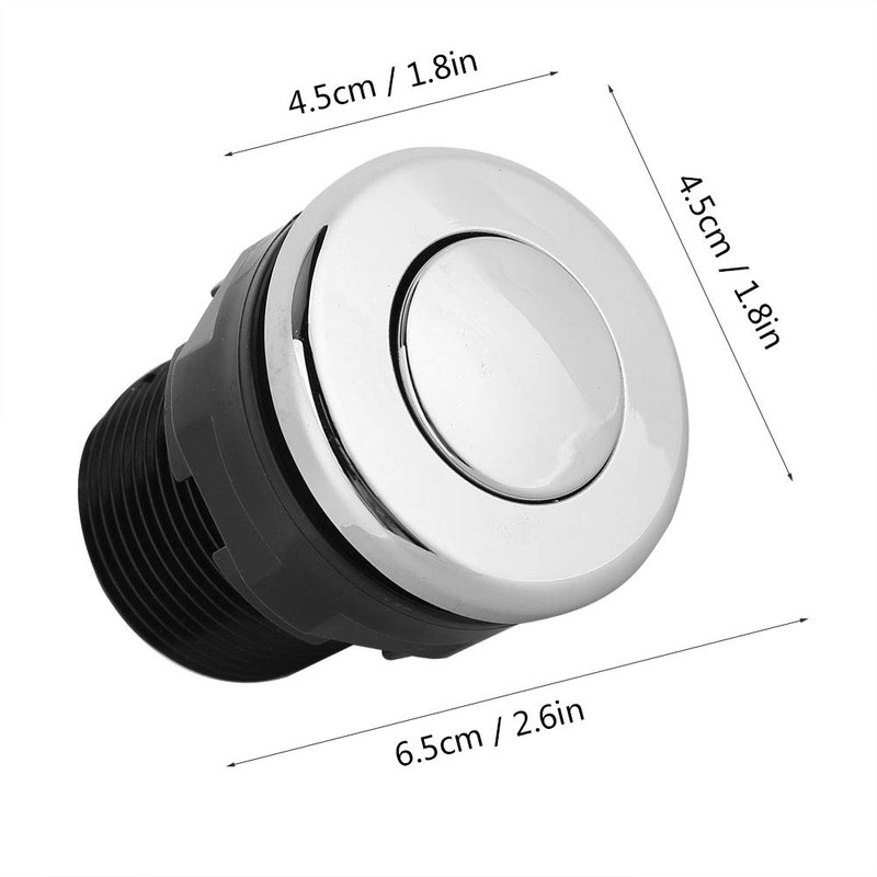 Tyenaza Air Button Switch, Push Button, Push Button Operation, Silver