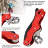 Aluminum Magnalium Alloy Self‑Braking Stop Descender for 10‑12mm Rope Climbing