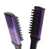 Clamp Flat Brush Double Sided Hair Straightening Artificial Bristle Splint