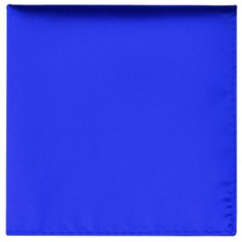 Branduce Royal Blue Pocket Square for Men Plain Silk Blend Boy Handkerchief for Wedding Party（PS01-08