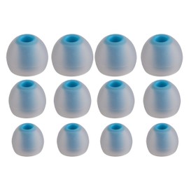 Xcessor (S/M/L 6 Paar (12 Stück) Silikon-Ersatz-Ohrhörer S/M/L Größe Ohrhörer Ersatz-Ohrstöpsel für beliebte In-Ear-Kopfhörer. Weiß/Blau