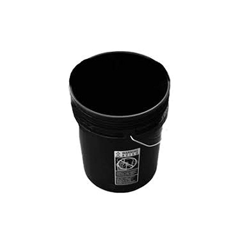 5 Gallon (20L) Plastic Buckets, 3-Pack - Black